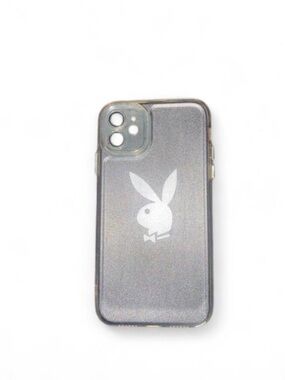 PLAYBOY Glitter Logo Phone Case - Silver